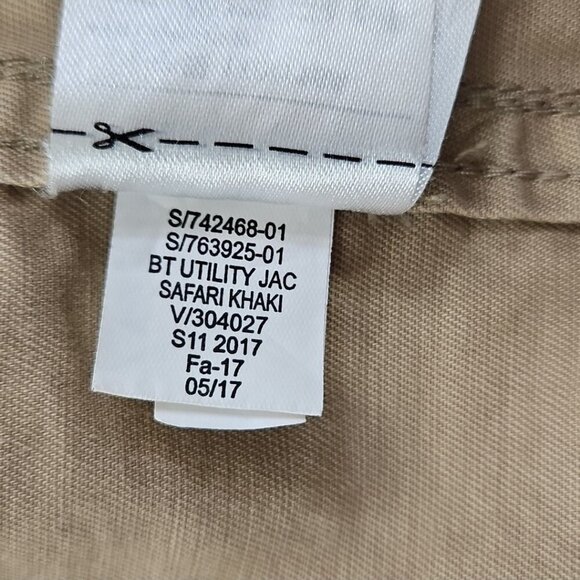 Gap Utility Chore Jacket Men's XXL Safari Khaki Elastic Y2K 4 Pockets EUC - Picture 9 of 16